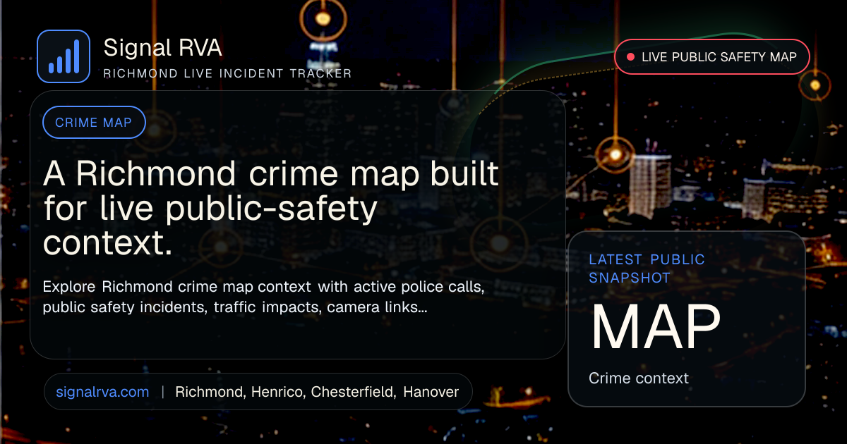 Crime Map for Richmond VA, Live Incident and Police Activity Tracker ...